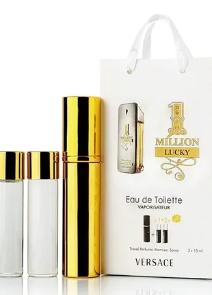 Парфюм мужской rabanne 1 million lucky с ферромонами 3х15 мл (22431)