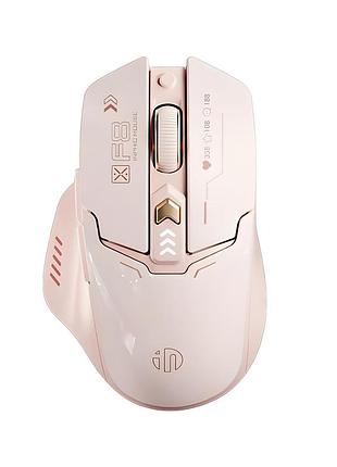 Бездротова миша inphic f8-ii із підключенням usb 2.4g, акумулятором, 2400 dpi, milk tea