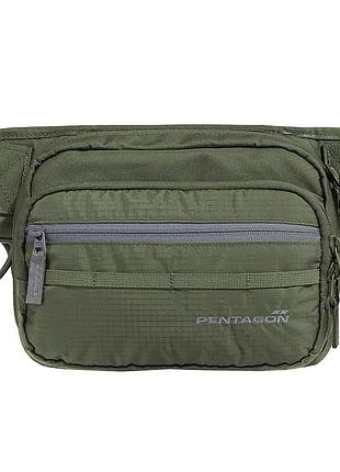 Тактическая поясная сумка protean pentagon 1.2л (оливковый)