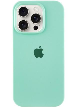 Чохол silicone case full protective (aa) для apple iphone 13 pro max (6.7") бірюзовий / turquoise