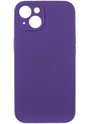 Чехол silicone case full camera protective (aa) для apple iphone 15 (6.1") фиолетовый / amethyst