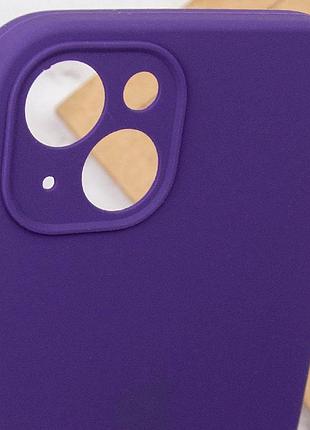 Чехол silicone case full camera protective (aa) для apple iphone 15 (6.1") фиолетовый / amethyst 6