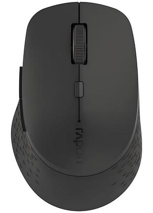 Мышь rapoo m300l silent беспроводная, бесшумная, с аккумулятором, 2400 dpi, dark grey