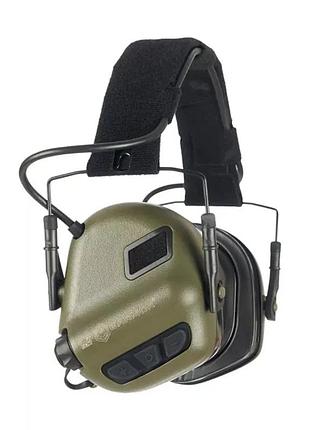 Активные защитные наушники earmor m31 plus (оливковый)