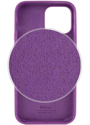Чехол silicone case full protective (aa) для apple iphone 13 pro (6.1") фиолетовый / grape 3