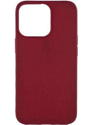 Силіконовий чохол candy для apple iphone 13 pro max (6.7") бордовий