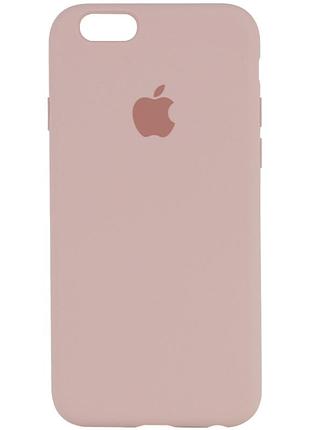 Чохол silicone case full protective (aa) для apple iphone 6/6s (4.7") рожевий / pink sand