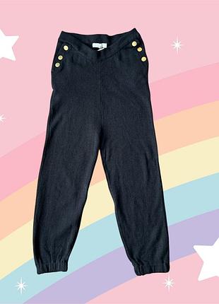 Теплые детские брюки детские piazza italia черный (pit1501 185 black (7-8 лет (124 см))
