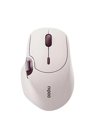 Мышь rapoo mt560 с комбинированным подключением, боковым колёсиком, бесшумная, 4000 dpi, vermeil
