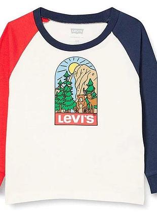 Лонгслів бавовняний levi's для хлопчика бежевий 98 см (36 мес) (567 pvu beige)