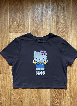 Футболка серая hello kitty