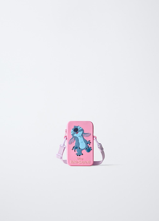 Сумочка для телефона zara,cумка,стич,розовая,кроссбоди,лило,stitch,через,плече,на,мобильного,телефона,кросс,боди,кросс-боди,смартфона