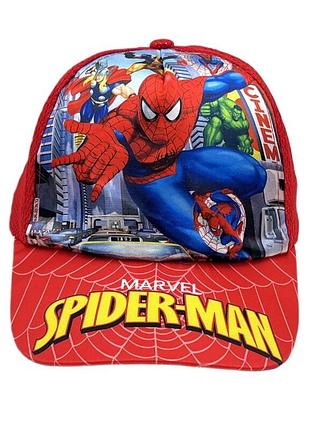 Яркая красная кепка для мальчиков sport line spider-man