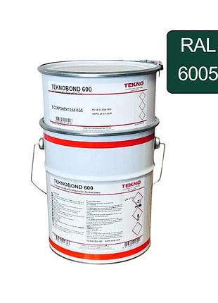 Эпоксидная краска для бетонного пола teknobond 600, 5 кг, зеленый мох цвет (ral 6005) все для ремонта master build