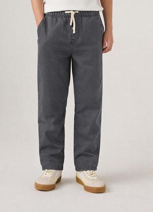Штаны хлопковые на резинке levi's для мальчика черный 110 см (5 лет) (221 pvu black)