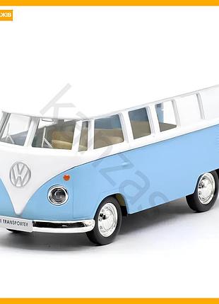 Rest машинка volkswagen t1 голуба іграшкова модель з відкриваючими дверцями для дітей і колекціонерів