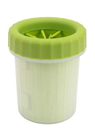 Лапомойка для котів pet style "foot cup" зелена l