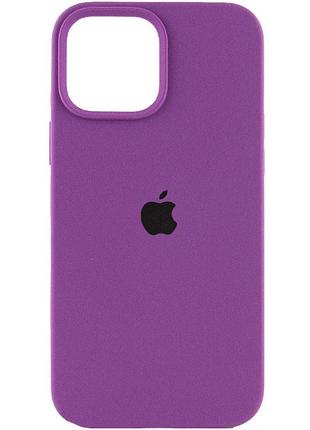 Чохол silicone case full protective (aa) для apple iphone 15 plus (6.7") фіолетовий / grape