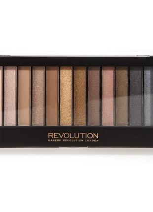 Тени для век makeup revolution natural nudes eyeshadow redemption palette iconic 1