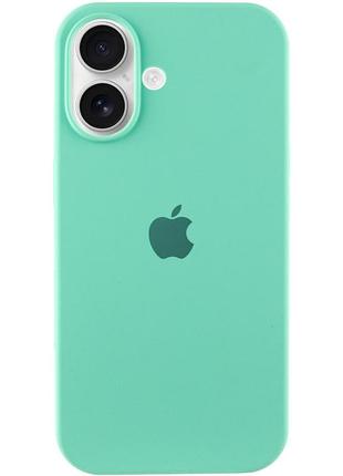 Чохол silicone case full protective (aa) для apple iphone 16 (6.1") бірюзовий / marine green