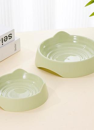 Круглая миска "sei" для собак 20*16.5*6 см зеленая