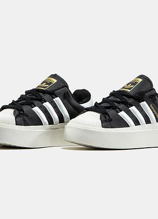 Кроссовки adidas superstar bonega white black повседневные