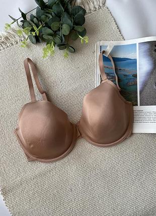 34dd / 75e нюдовий  безшовний бюстгалтер чашечка з легким відблиском  на тонкому поролоні next
