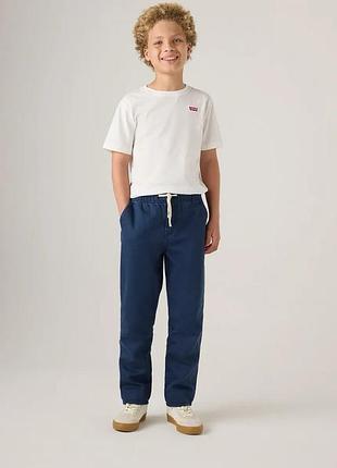 Штаны хлопковые на резинке levi's для мальчика синий 128 см (8 лет) (221 pvu blue)