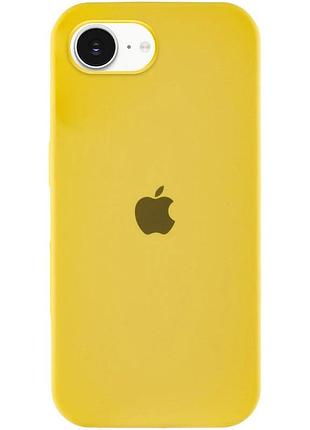 Чохол silicone case full protective (aa) для apple iphone 16e (6.1") жовтий / yellow