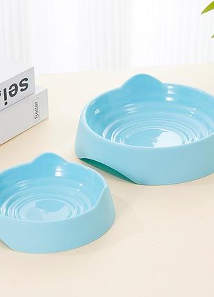 Круглая миска "sei" для собак 20*16.5*6 см голубая