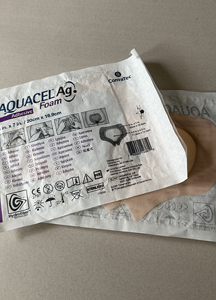 Адгезивная пенопластовая повязка convatec aquacel (1 шт)