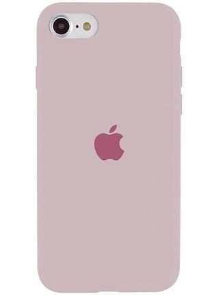 Чехол silicone case full protective (aa) для apple iphone se (2020) серый / lavender