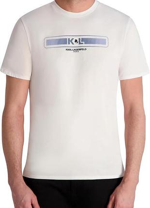 Karl lagerfeld футболка, оригинал, хлопок, большой размер одежды 2xl