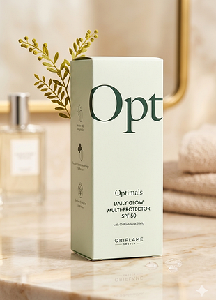 Мультизахисний денний крем oriflame optimals daily glow spf 50 (30 мл)