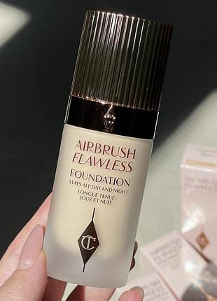 Тональный крем charlotte tilbury airbrush flawless foundation (1 neutral) 30 ml