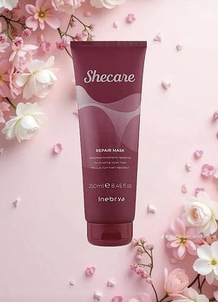 Восстановительная маска-конструктор для волос inebrya she care 250 мл