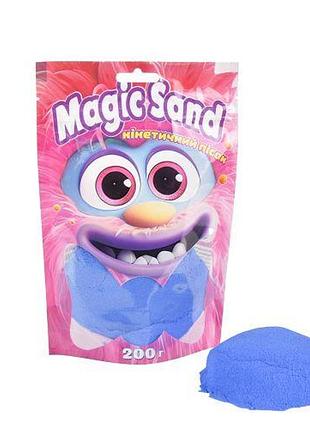 Кинетический песок "magic sand", 200 г (синий)