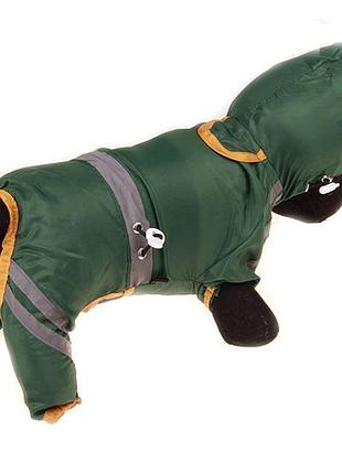 Комбинезон дождевик для котов и кошек pet style "professional" зеленый s