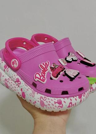 Дитячі крокси для дівчат барбі crocs barbie classic cutie clog