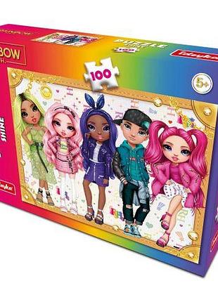 Пазлы rainbow high shine, 100 элементов