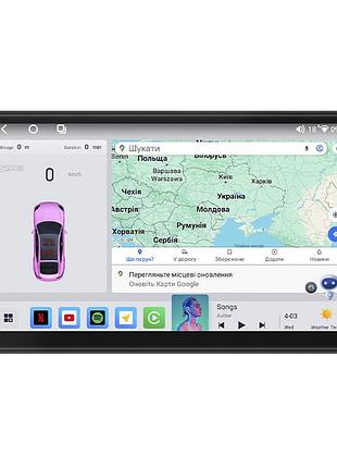 Штатная магнитола 9" lesko для renault symbol ll 2008-2012 4/64 qled carplay 4g wi-fi gps 360 prime шт