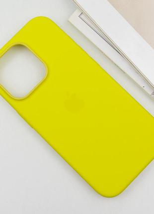 Чехол silicone case (aaa) with magsafe and animation (button) для apple iphone 16 pro (6.3") star fruit 4