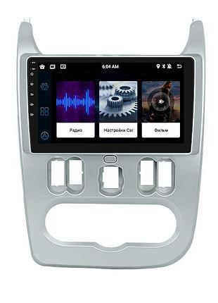 Штатная магнитола lesko для renault sandero i 2009-2014 экран 9" 2/32gb wi-fi android рено 4шт