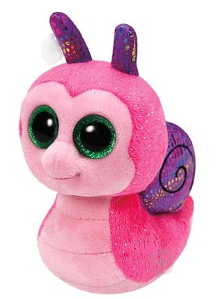М'яка іграшка ty beanie boo's равлик scooter 15 см рожевий