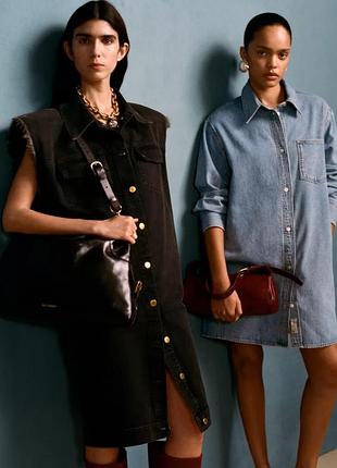Джинсовое платье без рукавов willy chavarria x zara