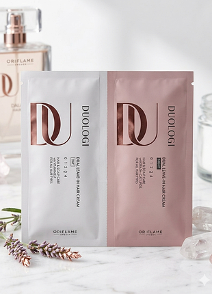 Заголовок: набір пробників duologi oriflame — денний та нічний крем для волосся
