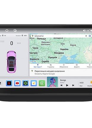 Штатна магнітола lesko для skoda fabia ii 2007-2010г 10" 4/64 qled carplay 4g wi-fi gps огляд 360 prime 1 шт.