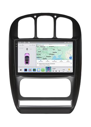 Штатная магнитола 10" lesko для chrysler voyager iv 2000-2004 4/64 qled carplay 4g wi-fi gps 360 prime 1шт