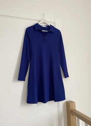 Плаття в рубчик синього кольору primark
