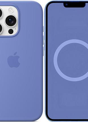 Чехол silicone case (aaa) with magsafe and animation (button) для apple iphone 16 pro max (6.9") periwinkle 3